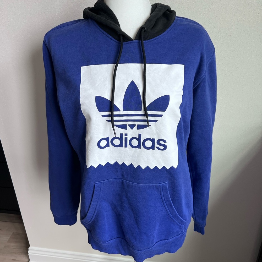 Adidas old school logo hoodie sweatshirt